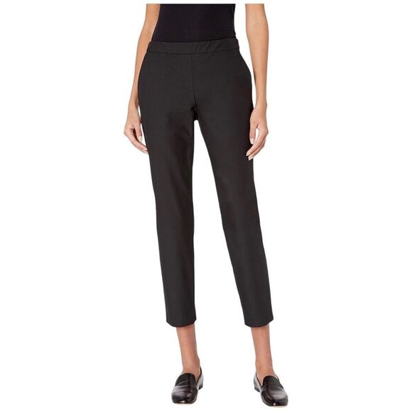 Theory Black "Thaniel" Cropped Pull on Pants - Picture 1 of 8